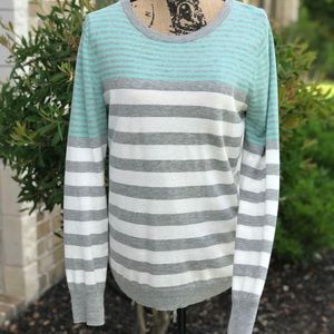 Striped soft lightweight sweater (Stitch Fix)